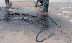 Realiza Gobierno de Rioverde bacheo profundo en el Bulevar Ferrocarrilero