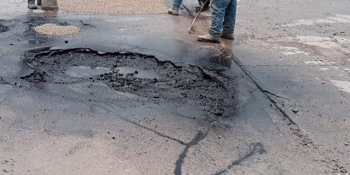 Realiza Gobierno de Rioverde bacheo profundo en el Bulevar Ferrocarrilero