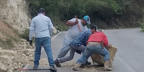Santa Catarina refuerza limpieza de caminos ante deslaves provocados por lluvias