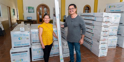 Entrega de 25 calentadores solares con subsidio en Ciudad Fernández