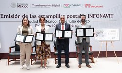 Infonavit y correos de México celebran el derecho a la vivienda adecuada con estampillas