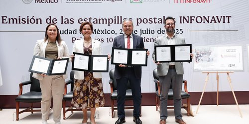 Infonavit y correos de México celebran el derecho a la vivienda adecuada con estampillas