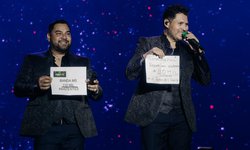 Banda MS llena de música y energia el foro de la Fenapo