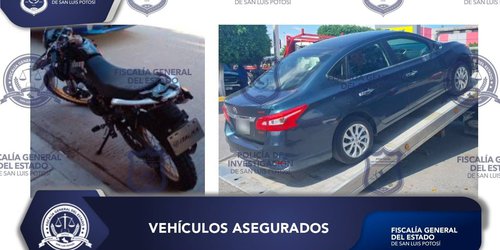 Aseguran dos vehículos, uno de ellos en Rioverde