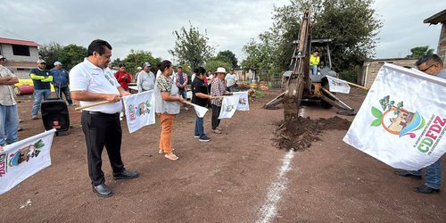 Gobierno Municipal de CDFDZ y SEPAPAR arrancan obra de agua potable y drenaje en El Refugio