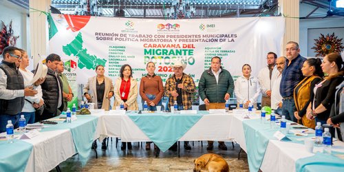 Lagunillas presente en reunión de Caravana del Migrante en San Ciro