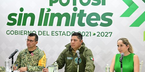 Ricardo Gallardo reporta a la Presidenta de México operativos de apoyo por afectaciones en la Huasteca