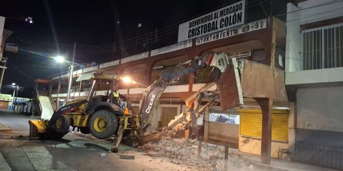 Inicia obra de embellecimiento del andador peatonal del Mercado Cristóbal Colón