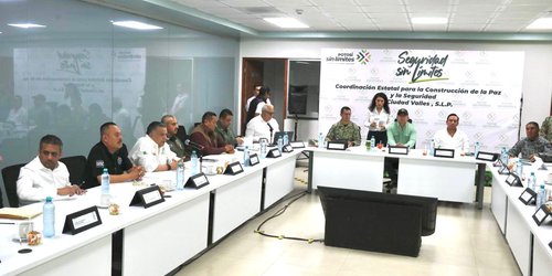 Gobernador, Ricardo Gallardo encabeza mesa itinerante se seguridad en Ciudad Valles