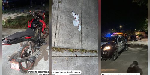 Hieren con arma de fuego a una persona en la colonia El Porvenir