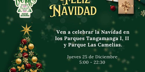 Celebra la navidad en los parques Tangamanga y Las Camelias