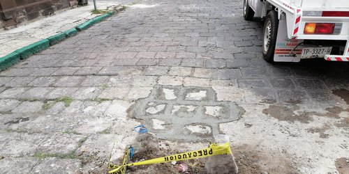 Rehabilitan calle Rayón para mejorar movilidad en el Centro Histórico de SLP