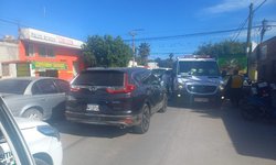 Carambola en la avenida Quezada, deja solo daños