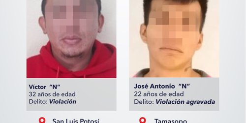 Fiscalía captura a otros dos agresores sexuales en SLP
