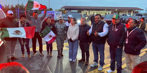 Alcalde Urbiola encabeza caravana potosina de paisanos en retorno a México