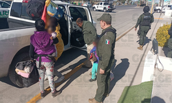 Guardia Estatal auxilia a familia migrante en condiciones de vulnerabilidad