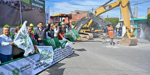 Inicia Gobernador Gallardo rescate de avenida Valentín Amador, y de Soledad