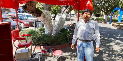 Se instala bolero en la plaza de Ciudad Fernández
