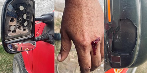 Agreden a elemento de Bomberos de CDFDZ y dañan unidad
