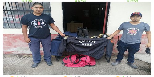 Paisano dona equipo al Cuerpo de Bomberos de Rioverde