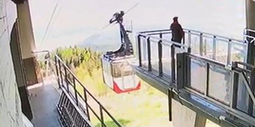 Revelan videos de la caída de teleférico en Italia que dejó 14 muertos