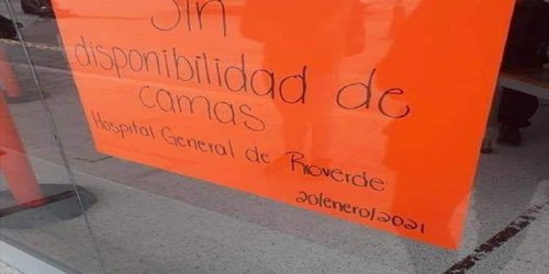 Hospital General de Rioverde se queda sin camas
