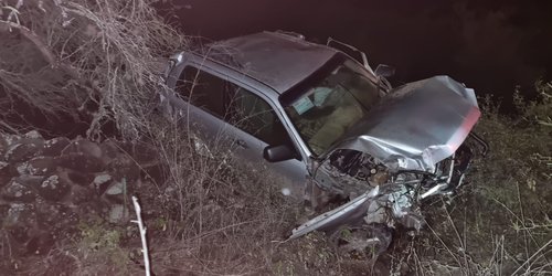 Hombre grave al volcar sobre carretera San Ciro-La Trinidad