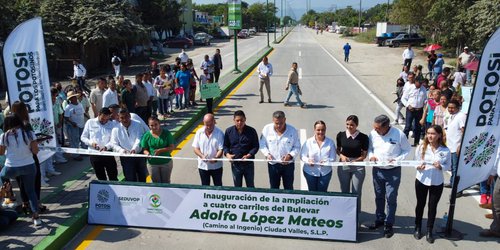 Entrega Ricardo Gallardo moderna vialidad al Ingenio de Ciudad Valles