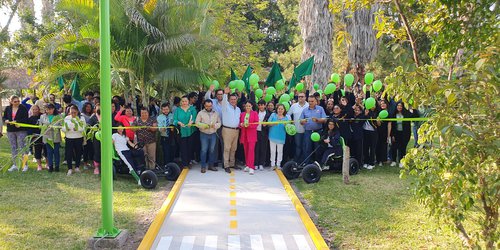 Rehabilitan circuito vial infantil del parque Colibrí