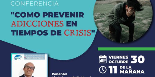 Invita Derechos Humanos a conferencia virtual sobre prevención de adicciones