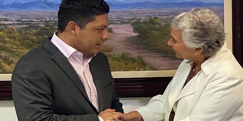 Olga Sánchez Cordero y Ricardo Gallardo Cardona acuerdan trabajar por SLP
