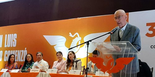 Dante Delgado encabeza Convención de MC en SLP