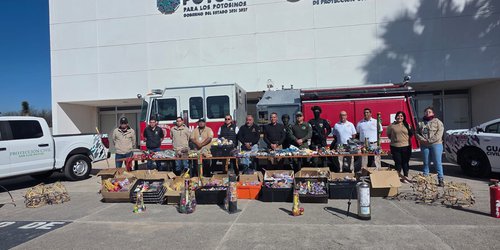 Gobierno del Estado decomisa 700 kilos de pólvora