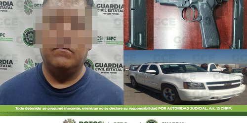 En La Pila, Guardia Civil Estatal detiene a sujeto con arma de fuego