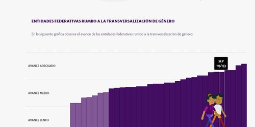 SLP avanza del vigésimo al quinto lugar en la transversalización de enfoque de género: IMES