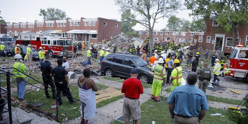 Explosión sacude vecindario de Baltimore en EU