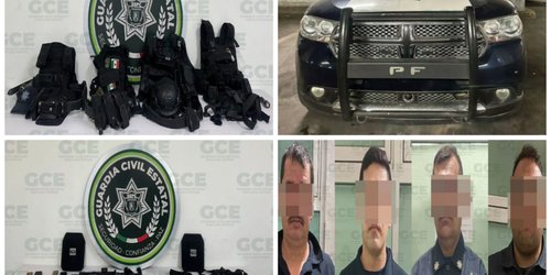 Detienen a falsos policías municipales de Villa de Arista