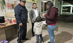 Escuadrón AVE atiende llamado por menor extraviado en la feria.