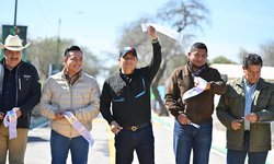 Gobernador entrega obras de pavimentación en Villa de Reyes y anuncia nuevos proyectos de infraestructura