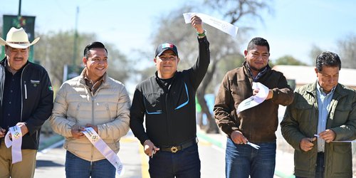 Gobernador entrega obras de pavimentación en Villa de Reyes y anuncia nuevos proyectos de infraestructura