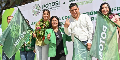 Ricardo Gallardo impulsa en Santa María del Río más obras educativas