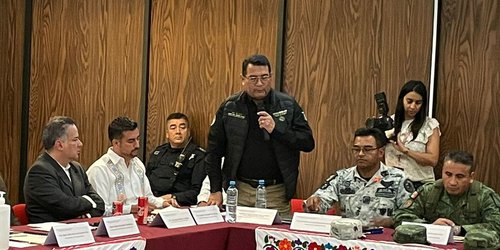 Seguridad de SLP en Mesa de Paz celebrada en Huejutla