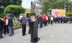 Honores a la Bandera en Rioverde, tras casi dos años de pandemia