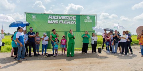 Inauguración de calles en la colonia Buenos Aires