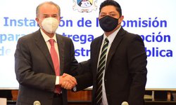 Ricardo Gallardo y JM Carreras formalizan proceso de Entrega-Recepción del Gobierno de SLP