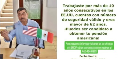 Llaman a Paisanos de Lagunillas a tramitar pensión americana