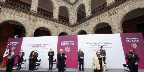Hoy sentamos las bases de justicia y democracia en materia laboral, afirma presidente López Obrador