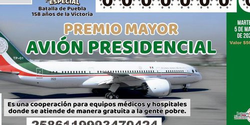 Sigue la venta de boletos por el avión presidencial en SLP