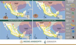 Prevén chubascos y tormentas eléctricas para el fin de semana en SLP