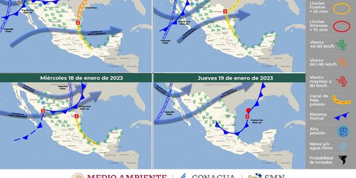 Frente Frío 24 propiciará rachas fuertes de viento con tolvaneras y ambiente gélido para SLP